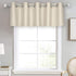 DECOVSUN Light Beige Grommet Valance - 70 Inch Wide by 18 Inch Long Blackout Curtain for Kitchen, Living Room, Bedroom