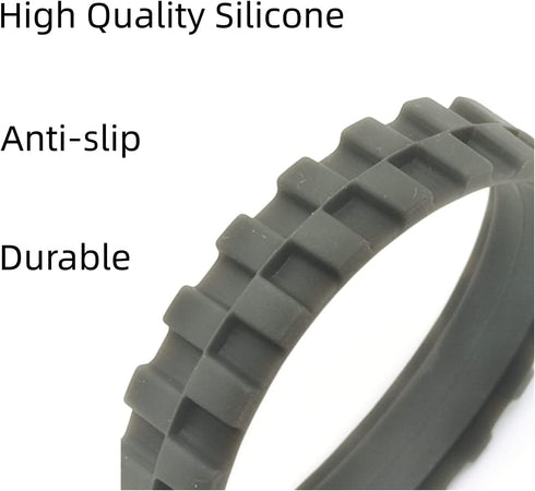 4 Pack Replacement Tires for iRobot Roomba j7, 500,600,700,800,900, e and i Series Models, Anti-Slip Replacement