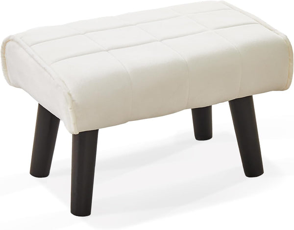 Wimarsbon Small Foot Stool Ottoman Modern Accent Step Stool Seat with Solid
