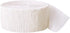 Premium White Crepe Paper Streamer - 81 ft (1 Pc) - Ideal for Events, Weddings, and Birthdays