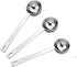 Jasni Stainless Steel Coffee Scoop Spoon, Set of 3, 1 Tablespoon