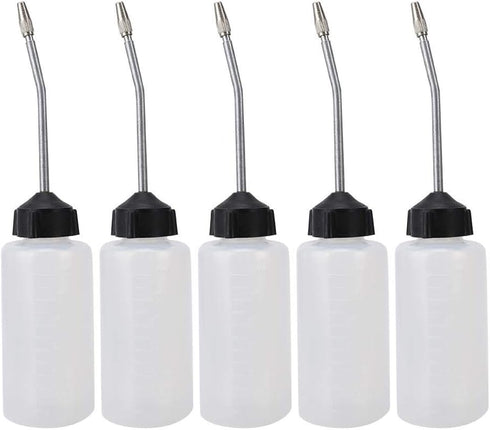 HEEPDD 5Pcs Sewing Machine Oil Dispenser, 120mL Precision Oil Bottle with Lengthened Nut Tip for Lubricating Machines