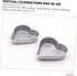 3pcs Heart Pudding Mold Cake Making Tray Heart Cake Pan Non-stick Donut Molds Bagel Molds Baking Molds Cupcake Moulds Loaf Tin Bread High-carbon Steel Baking Supplies Child