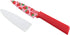 KUHN RIKON Colori+ Non-Stick Straight Paring Knife with Safety Sheath, 4 inch Blade, Funky Fruit Strawberry