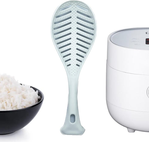 Non Stick Multifunction Rice Scooper free Standing Rice Spoon Paddle, Professional Rice Potato Server Spatula (1 Pac, white)