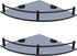 Glass Bathroom Shelves - Set of 2 Corner Shelves with Rail, Floating