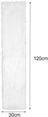 CEMGYIUK Table Runner,Modern Snowy White Faux Fur Decor Runner