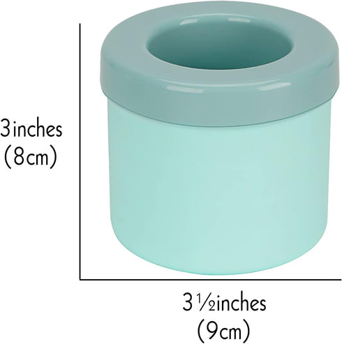 2 Pack Cylinder Ice Cube Mold Ice Trays, Silicone Ice Bucket, Portable Ice Cube Maker, Press-Type Easy-Release Ice Cup (Blue) by LUEXBOX