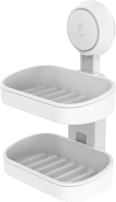 TAILI Soap Holder Soap Dish for Shower, Suction Cup Soap Holder for