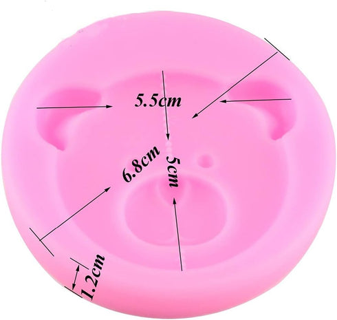 JQS Bear Shape Silicone Mold - Fondant Molds Cake Decorating Tools for Sugar Craft Kitchen Baking and Chocolate Mould