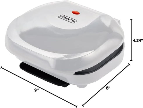 Dominion 2-Serving Classic Plate Electric Indoor Grill and Panini Press, Easy Storage & Clean, Perfect for Breakfast