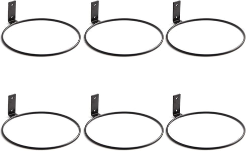 Maosen Plant Holder Ring 8 Inch Wall Mounted, 6 Pack Flower Pot Hangers