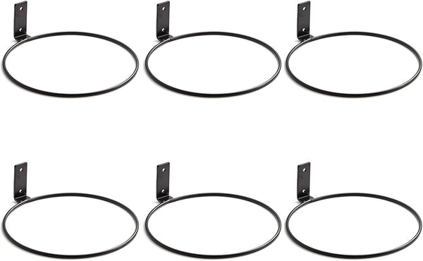 Maosen Plant Holder Ring 8 Inch Wall Mounted, 6 Pack Flower Pot Hangers