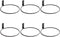 Maosen Plant Holder Ring 8 Inch Wall Mounted, 6 Pack Flower Pot Hangers