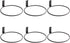 Maosen Plant Holder Ring 8 Inch Wall Mounted, 6 Pack Flower Pot Hangers