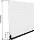 Door Metal Kick Plate, Draft Stopper 42 inches, Aluminum Mouse Blocker with Rubber Sweep Seal for Drafty Cover
