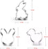 Easter Cookie Cutter Set, 7 Piece - Egg, Carrot, Bunny, Flower, Chick, Bunny Face, and Butterfly