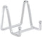 Plate Holder Easel Display Stand - 3 inch Metal Plate Stands for Display, Silver Iron Easels for Pictures, Photo Frames
