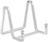 Plate Holder Easel Display Stand - 3 inch Metal Plate Stands for Display, Silver Iron Easels for Pictures, Photo Frames