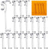 Blulu 3 Inch Valance Clips - Clear Plastic Retainer for Horizontal Blinds, 12 Pieces