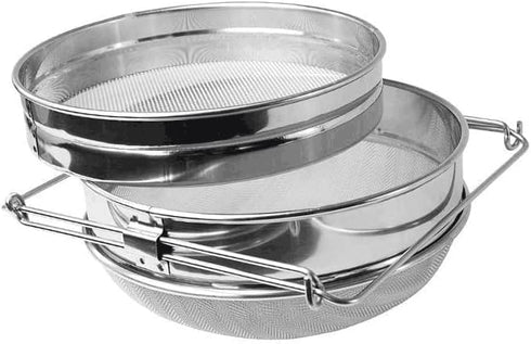 Set 9, Honey Harvesting Honey Strainer Beekeeping Tool Kit, of Double Honey Sieve Stainless Steel Honey Filter, Honey
