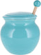 Cottage Creek Honey Jar Keeper, Porcelain Honey Pot with Lid and Wooden Dipper, Honey Storage Container