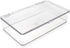 Isaac Jacobs Small Stackable Organizer Bin, Clear Storage Box with Hinged Lid, 10.75” x 6.5” x 2.4”, Home Office