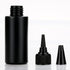 NANSHINE 10pcs 60ml Black Plastic Squeeze Dispensing Bottles for DIY Crafts, Glue, Liquids