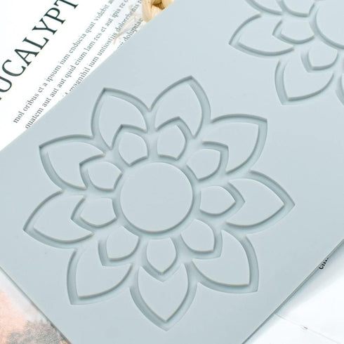 3D Hollow Leaf Fondant Lace Mold, Multi Leaves Flower Shapes Silicone Mould for Cake Decorating, B_7.56x3.92