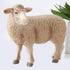 Kisangel Realistic Merino Sheep Figure, Small Lamb Farm Animals Model, Plastic Barn Figurines for Collection Desk