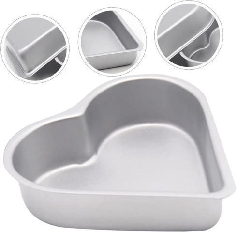 3pcs Heart Pudding Mold Cake Making Tray, Non-stick Heart Cake Pan, Donut Molds, Baking Supplies
