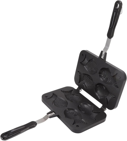 Taiyaki Pan, Fish Shape Waffle Maker, Non-Stick Double Pancake Maker for Home and Commercial Waffles Baking