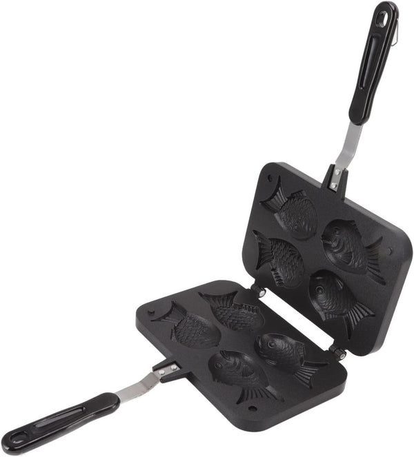 Taiyaki Pan, Fish Shape Waffle Maker, Non-Stick Double Pancake Maker for Home and Commercial Waffles Baking
