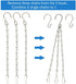 YINGFENG 10 Pack 9.5 Inch Silver Hanging Chains for Bird Feeders, Bird Houses, Planters, Lanterns, and Ornaments