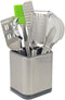 Stainless Steel Flatware Holder, Small Utensil Crock, 4.6 Inch Tall