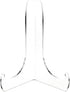 Plymor Clear Acrylic Easel 60-Degree Angle, 6" H x 4.5" W x 3.5" D with Shallow Support Ledges