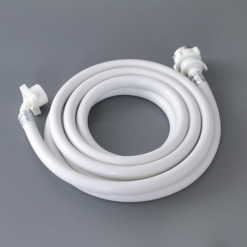 6.6FT 2-Meter Washing Machine Water Supply Pipe Extension, Fully Automatic Drum Inlet Hose with Steel Head