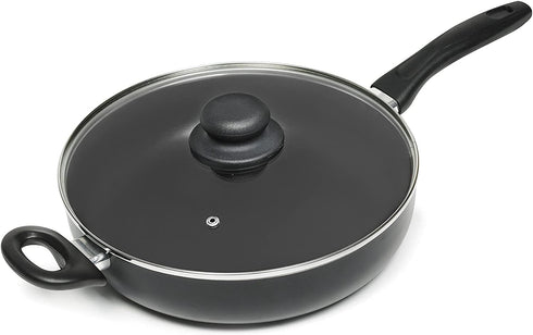 IMUSA USA Jumbo Cooker with Lid, 11-Inch, Black by Imusa