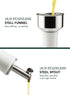 16oz Set 2, 500ml HOMBENE Porcelain Oil and Vinegar Dispenser, Oil Dispenser for Kitchen, Leakproof Oil Containers