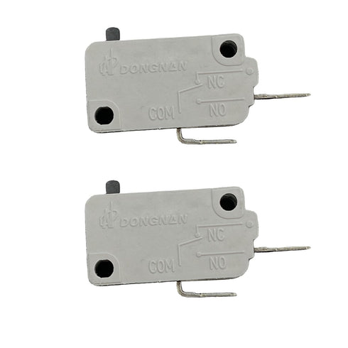 KW3A Microwave Oven Door Switch, 16A 125/250V Replacement Part (2 Pack Normally Open)