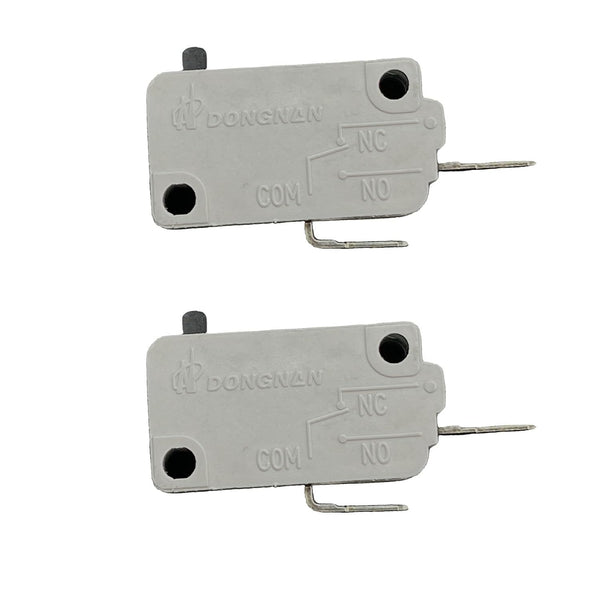 KW3A Microwave Oven Door Switch, 16A 125/250V Replacement Part (2 Pack Normally Open)