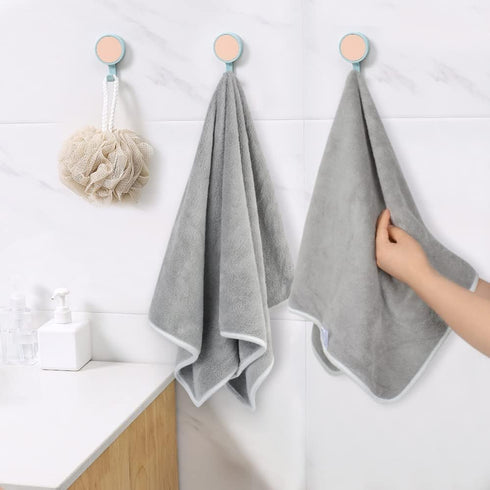 4 Pack KinHwa Bathroom Hand Towels Absorbent Gym Towels Luxury Soft Face Towel Lightweight Microfiber Wash Towels Ideal