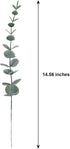 20pcs Faux Eucalyptus Stems Flowers, Short Artificial Greenery Decoration for Floral Arrangement, Wedding Home
