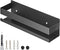 Floating Shelves Wall Mounted, Rustproof Stainless Steel Bathroom Shelf, Black Nail-Free Kitchen