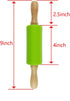 Miokun 2 Pack (9 Inch) Small Rolling Pin for Kids, Kids Rolling Pin for Home Kitchen