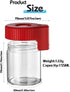 Magnifying Jar with Light, Light-Up LED Transparent Glass Air Tight Storage Jar