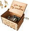 Ucuber You are My Sunshine Music Box, Wood Laser Engraved Cute Box, Best Gift for Wife, Son, Daughter, Mom