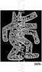 Bruce McGaw Graphics Dog Art Print Poster, 1985 by Keith Haring, Paper Size 14" x 11", Image Size 10" x 8"