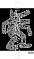 Bruce McGaw Graphics Dog Art Print Poster, 1985 by Keith Haring, Paper Size 14" x 11", Image Size 10" x 8"