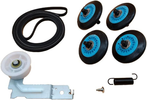 Upgraded Dryer Repair Kit for Samsung, Compatible with Drum Roller DC97-16782A, Dryer Belt 6602-001655, Idler Pulley